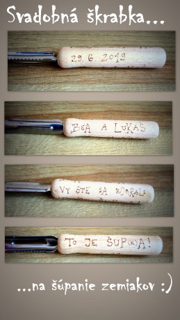 svadobná škrabka - dar